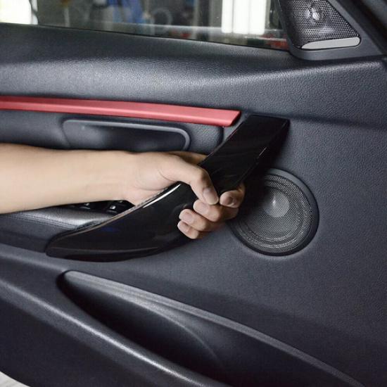 2PCS For BMW 3/4 Series F30 F36 Inner Door Pull Handle outer Cover Protect Case