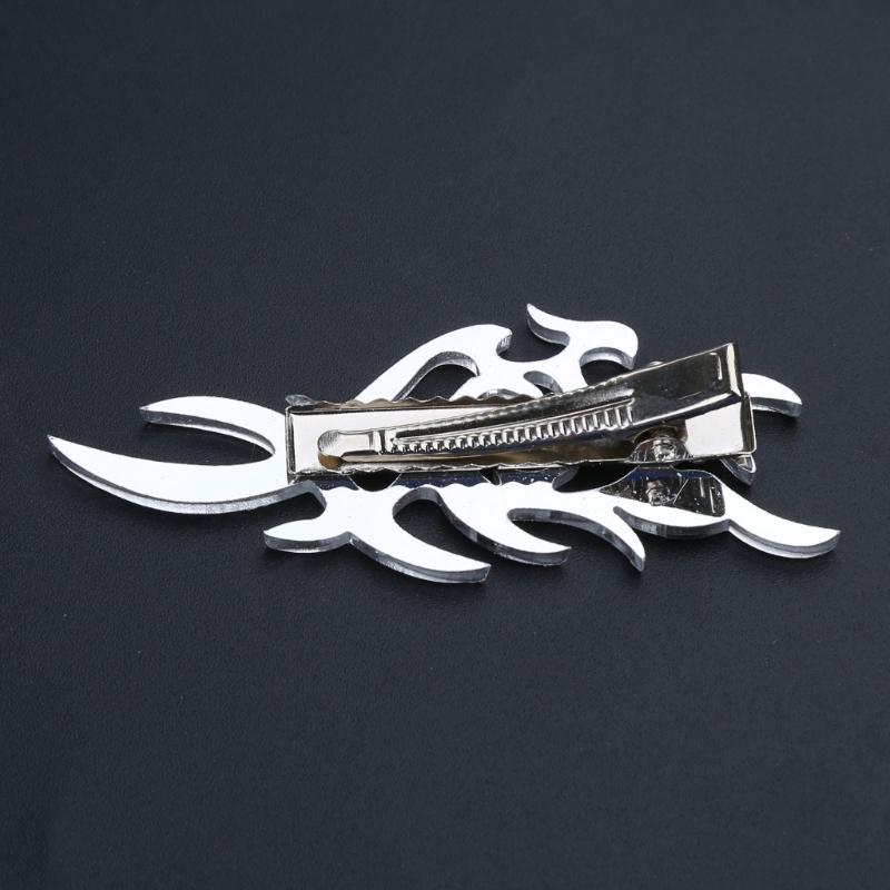 Punk Flame Dragon Duckbill Clips Totem Hair Side Clips Halloween Hair Grips Ponytail Decoration Cosplay Hair Barrettes