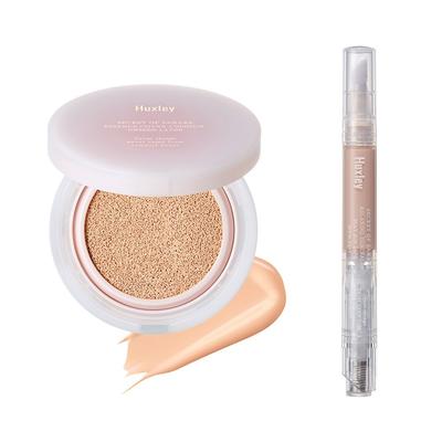 Essence Cover Cushion + Relaxing Concealer Sun Safe, Cushion + Corrector (Hořící písek), 1 set