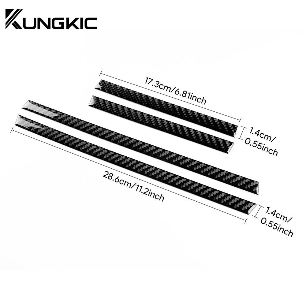 Real Soft Carbon Fiber Sticker For Subaru Legacy Outback 2015 2016 2017 2018 2019 LHD RHD Car Inner Door A-Pillar C-Pillar Strip