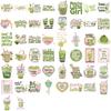 50 Stück Scrapbooking Handy Gepäck Skateboard Wasserdichte Aufkleber Niedliche Matcha Aufkleber Matcha Girly DIY Aufkleber