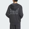Adidas Sportswear Letter Print Hooded Jacket Men Jacket Carbon-Black IS7426
