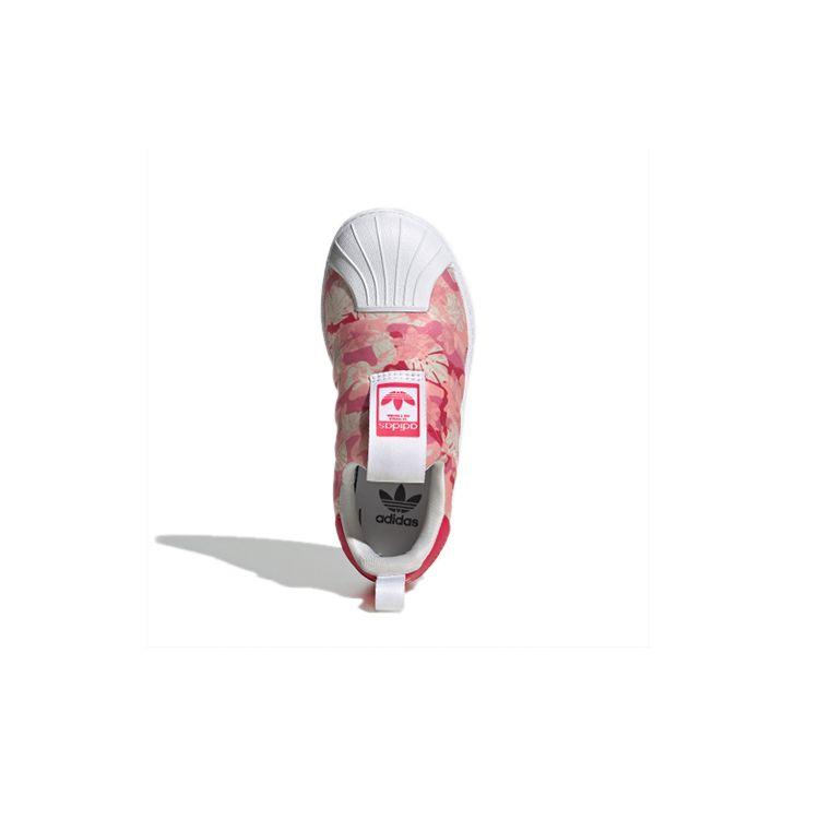 Adidas Originals Superstar Comfortable Shock Absorbing Durable Low Top Sneakers Kids Sneakers Pink FV7480