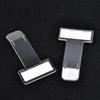 2PCS Transparent Car Parking Ticket And Receipt Card Holder Clip Universal Vehicle Windscreen Sticker Plastic Car Accessories