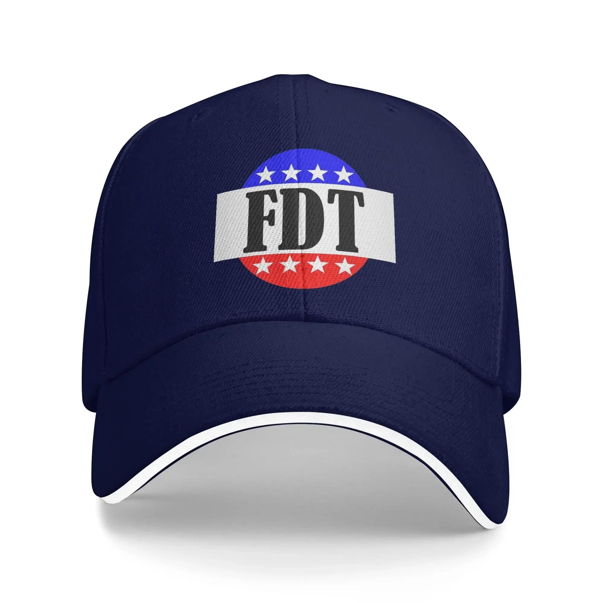 

FDT Logo Anti Golf Cap Accessories Retro Sun Caps For Unisex Travel Headewear Adjustable One Size
