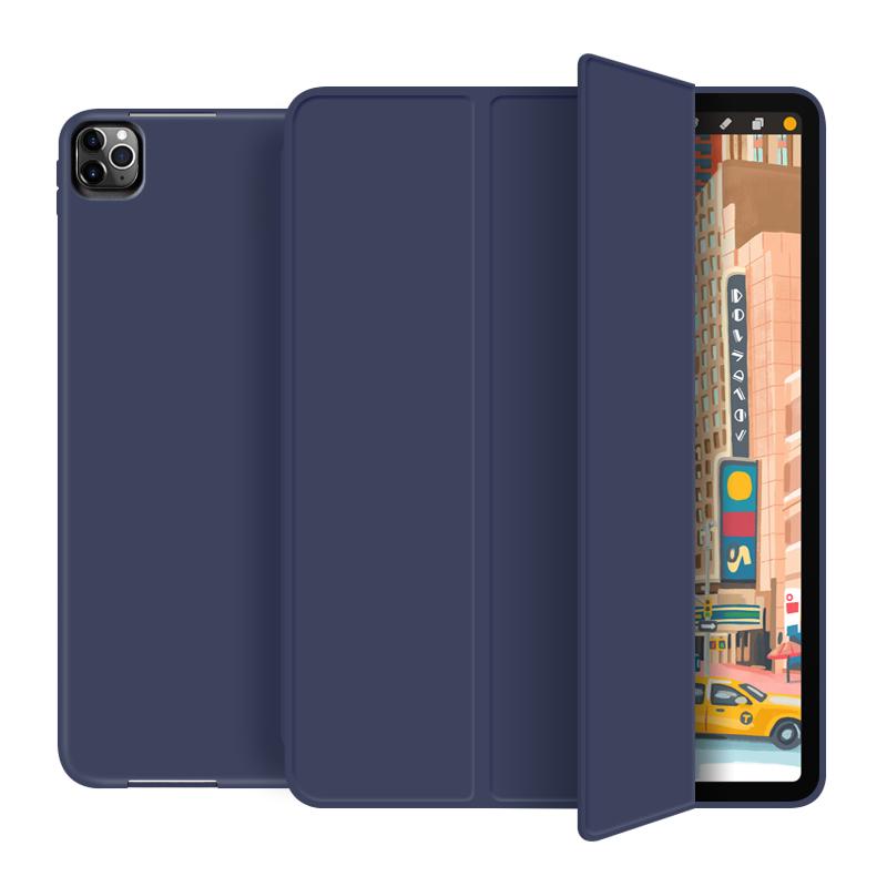 Folio Tablet Hülle für Apple iPad Pro 11 2021 Ladefunktion für Stift Automatischer Schlaf-/Aufwachmodus mit Stifthalter