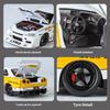 1/24 Scale Nissan Skyline Ares GTR R34 S15 Modified Wide Body Version Supercar Alloy Diecast Vehicle Car Model Sound Light Kids Gift