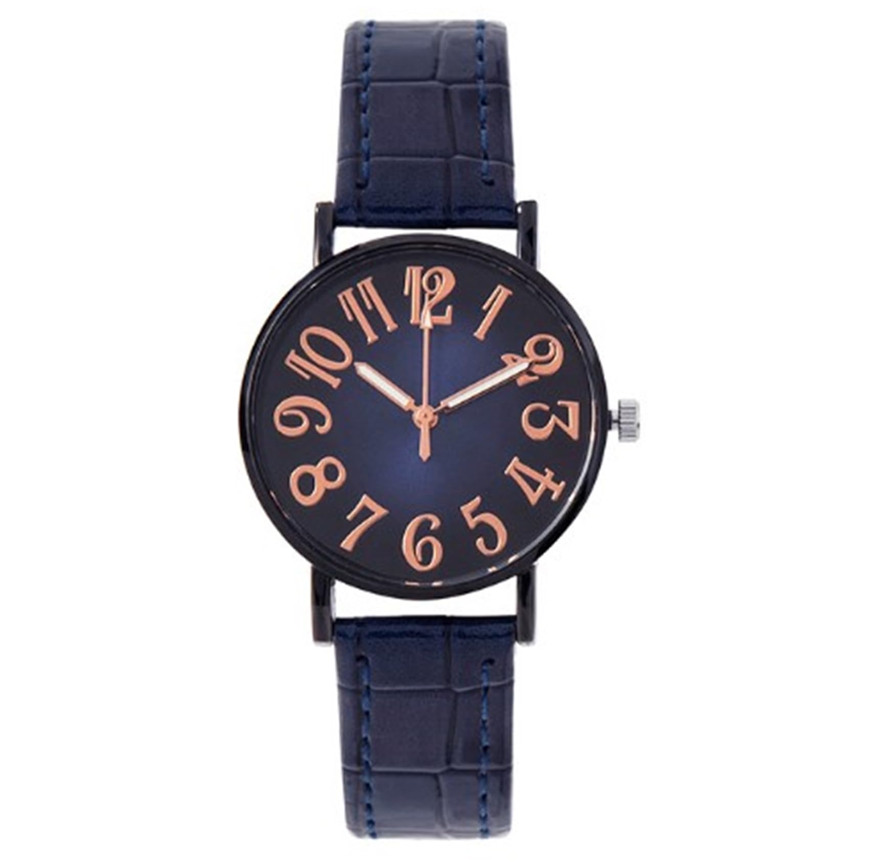 

REONAS Women s Watch Fashion Watch Popular Cute Synthetic Leather Band Quartz Job Hunting Watch (Navy)