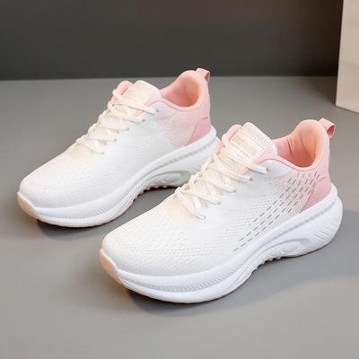 Summer New Women Flying Sport Running Shoes Outdoor Light Breathable Casual Tennis Shoe No-slip Wear-resistant Trainers Sneakers