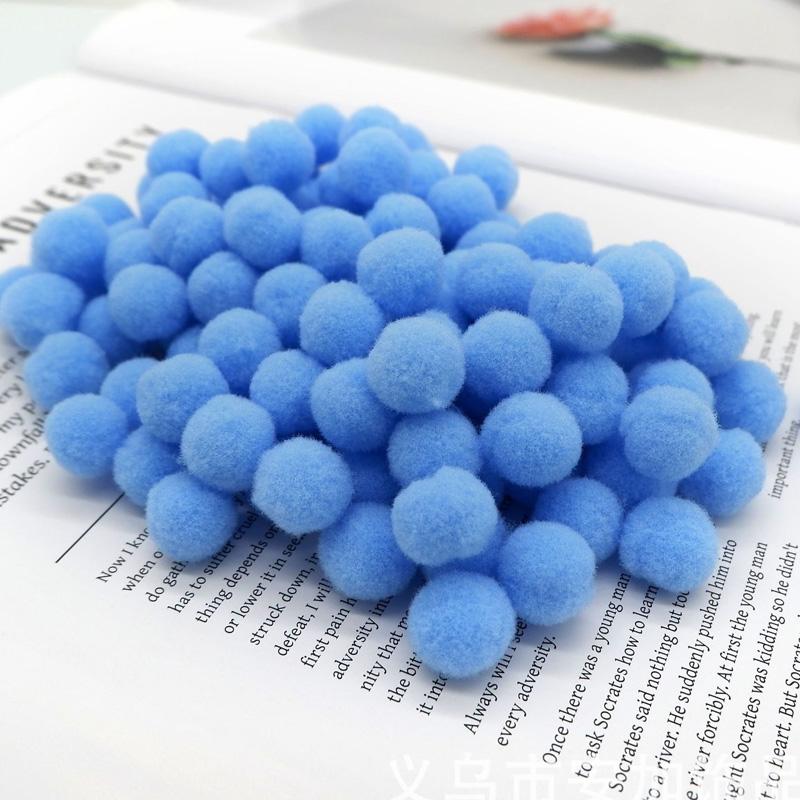 Colored Pompoms 81015202530Mm High Elasticity Soft Diy Pom Poms Fuzz Ball Pompom For Crafts Wedding Decor Kid Creative Toy