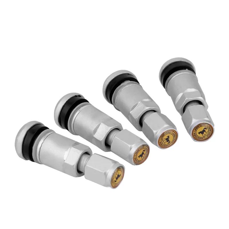 4pcs Universal Metal Car Motorcycle Tubeless Wheel Tyre Valve Stems Caps Aluminum Alloy Tire Air Valve Stems Valve Stems & Caps
