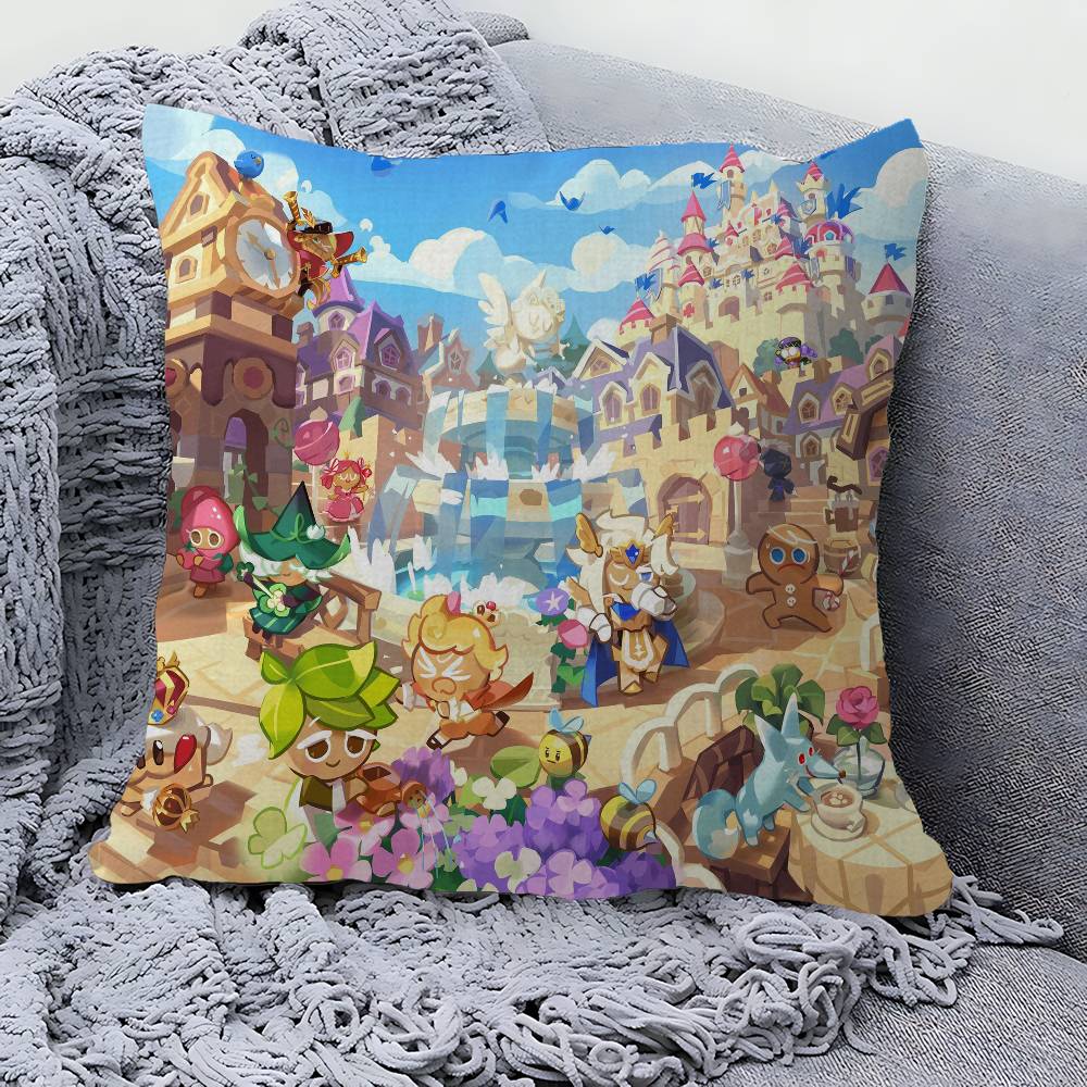Game C-Cookie R-Run K-Kingdom Personalized Pillow Dust Cover Bedroom Kids Party Decoration Pillowcase Birthday Children Gift