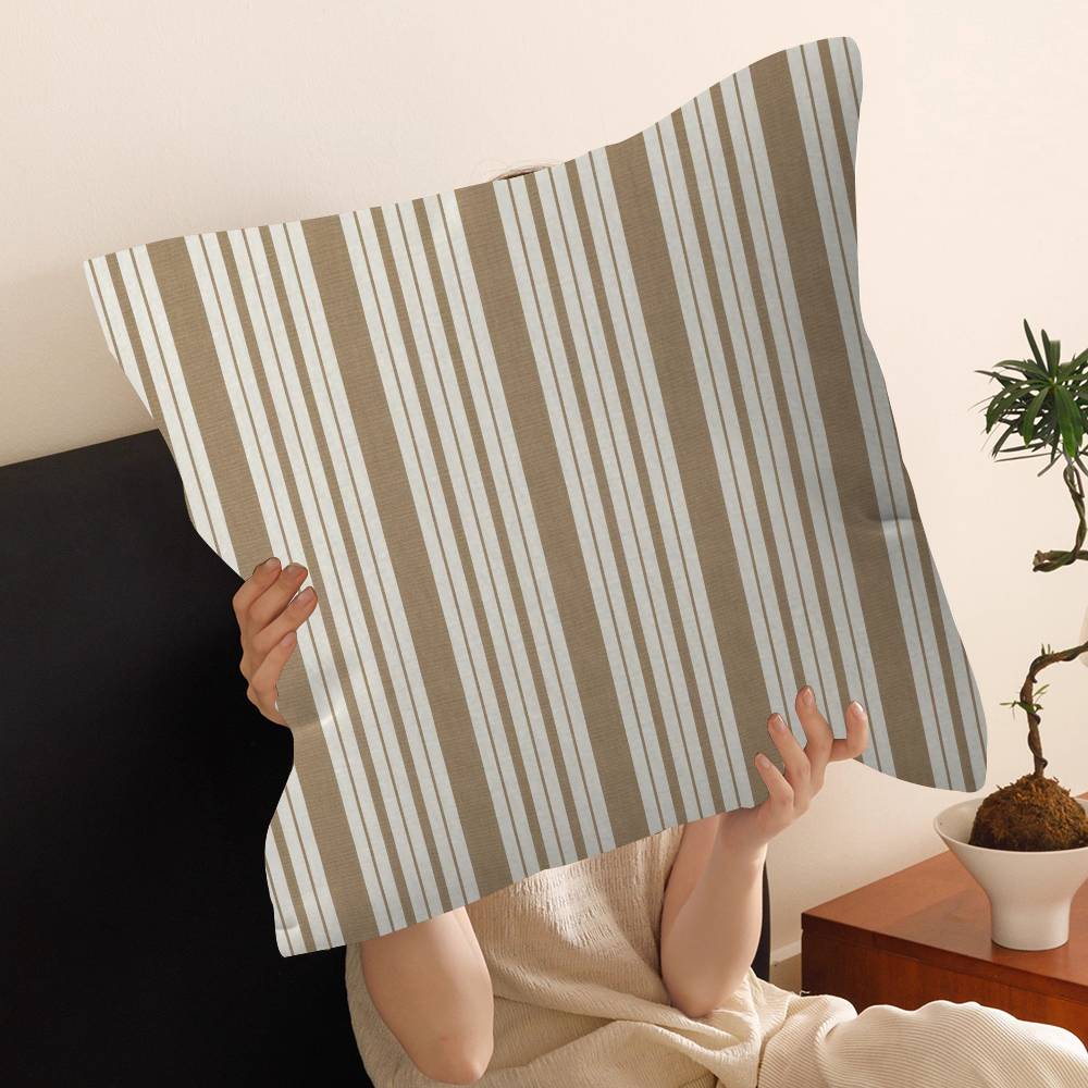 Fashion Stripes Design Art Pink Color Personalized Pillow Dust Cover Bedroom Kids Party Decoration Pillowcase Birthday Gift
