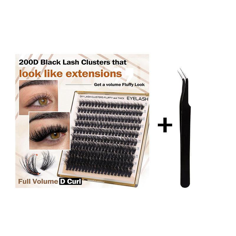 0.07 Synthetic Hair Lashes 8-16mm Blooming Effect Flower Natural Simulation High-end Fiber Flower-shaped Eyelashes