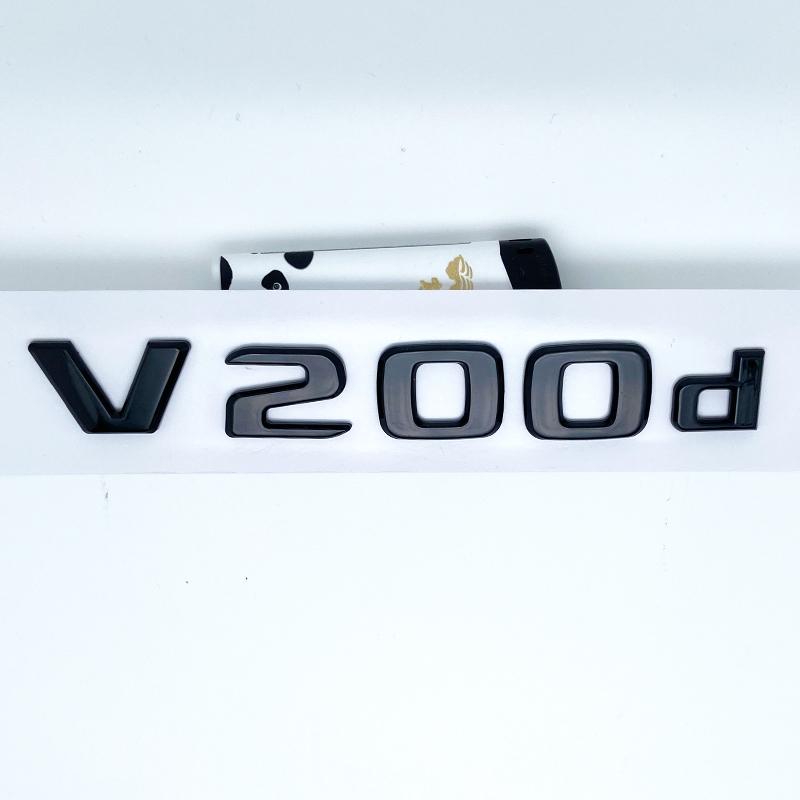 3D Buchstaben V260L V220d V250d V300d Emblem für Mercedes Benz V W447 Auto Kotflügel Plakette Kofferraum Namensschild Logo Aufkleber XC7