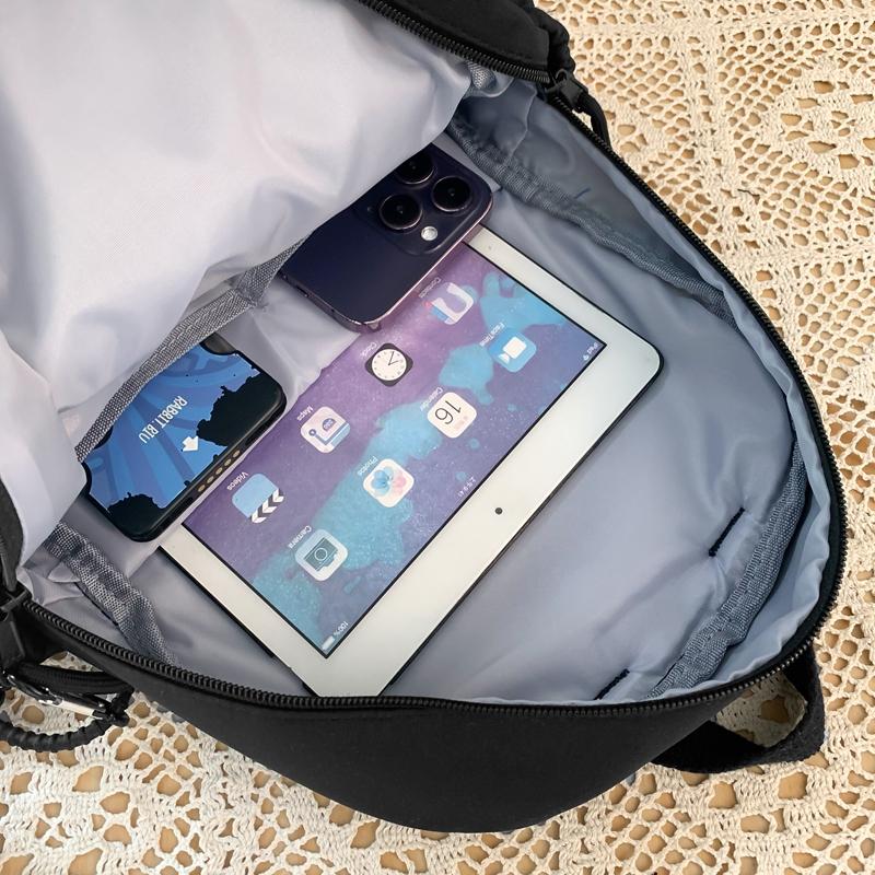 Studentský školní batoh Dámský jednobarevný batoh s velkou kapacitou