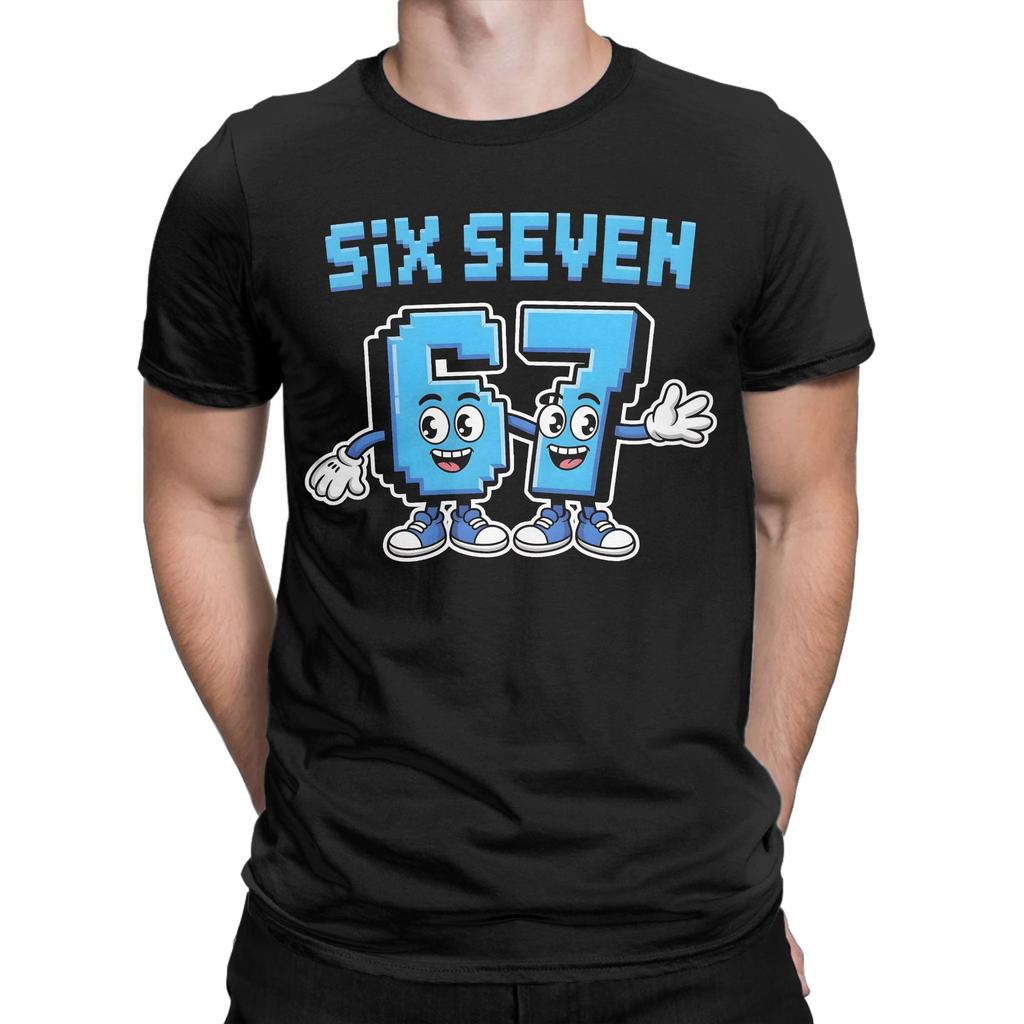 67 Six Seven 6-7 Funny Italian Brainrot Tee Shirt for Men Women Gift T Shirts  Cotton Clothing
