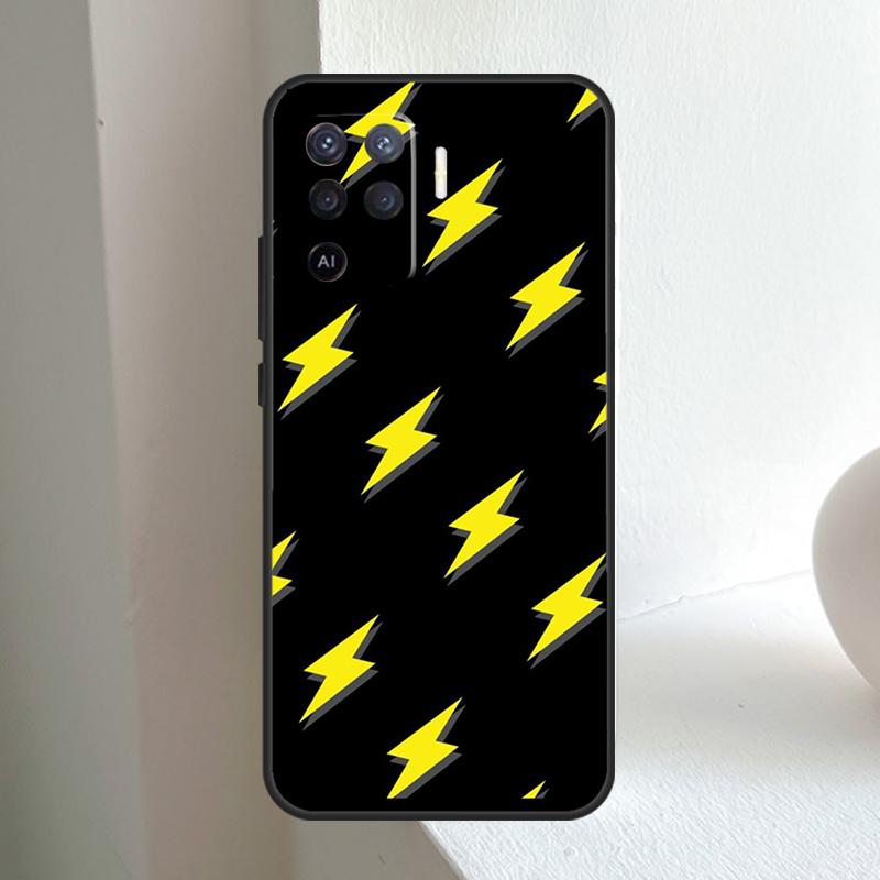 Lightning Bolt Pattern For OPPO A78 A98 A18 A38 A58 A5 A6 Pro A15 A17 A57 A16 A76 A96 A54 A74 A94 A40 A60 A80 Case