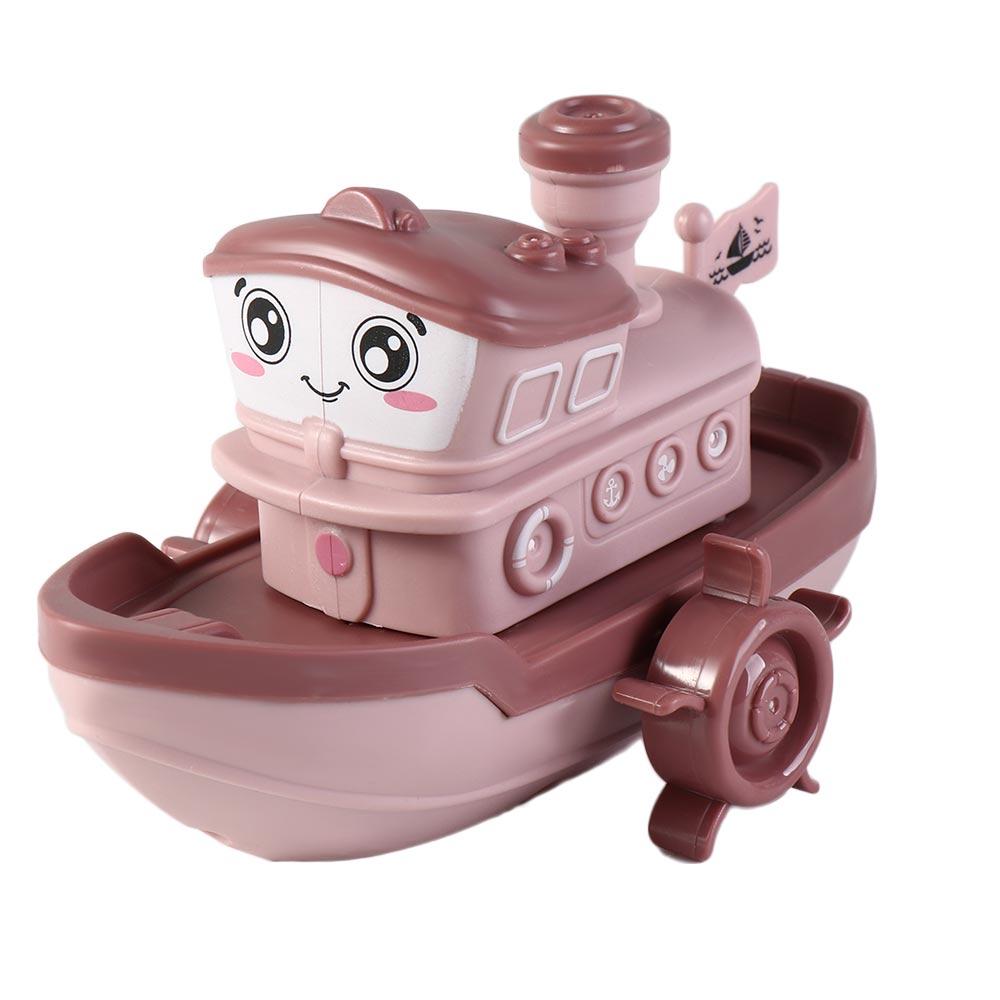 Playing Toys Swimming Beach Game Birthday Gifts Floating Ship Game Baby Bath Toys Clockwork Boat Cartoon Ship  Wind Up