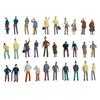 Lunari Diorama Collection 1:75 Scale Model Figures, Set of 30, Random, Scenery Accessories, Human Figures, Diorama Supplies, Model Trains