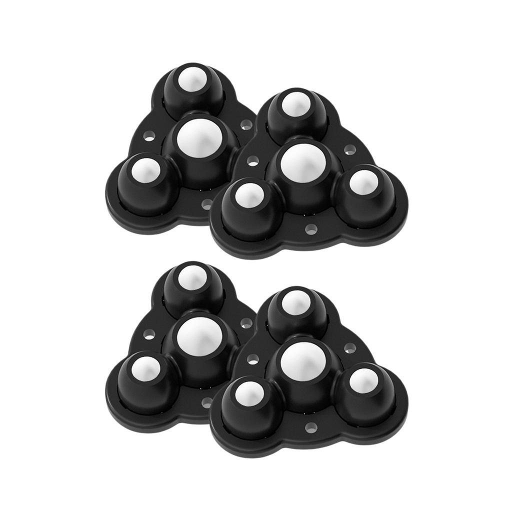 4 Stück Hochbelastbare Nylon-Möbelrollen mit Starker Haftung Mehrzweck-Nylon-Möbelgleiter für Heim- & Bürogebrauch