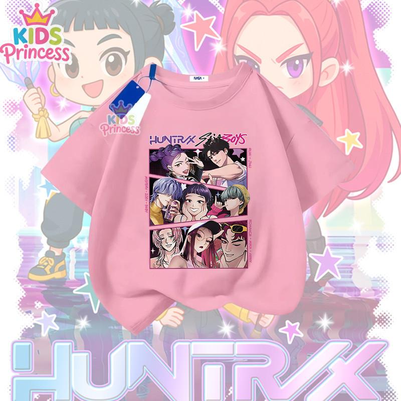 Derpy Tiger Kpop Demon Hunters Shirt for Kids Baby Girl T-Shirt Cute Tiger Cartoon Clothes 2025 Hot Movie Print Soft