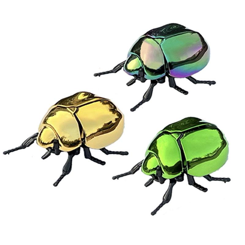 1 Pezzo Scarabeo Giocattolo Animale di Plastica per Bambini Scarabeo a Molla Giocattoli Bionici Giocattolo Scherzoso Creativo Modello di Insetto Animato