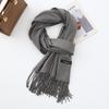 Cotton Solid Color Scarf for Women Winter Warm Wool Cashmere Scarf Autumn and Winter Women's Shawl Scarf Korean Style Atmosphere