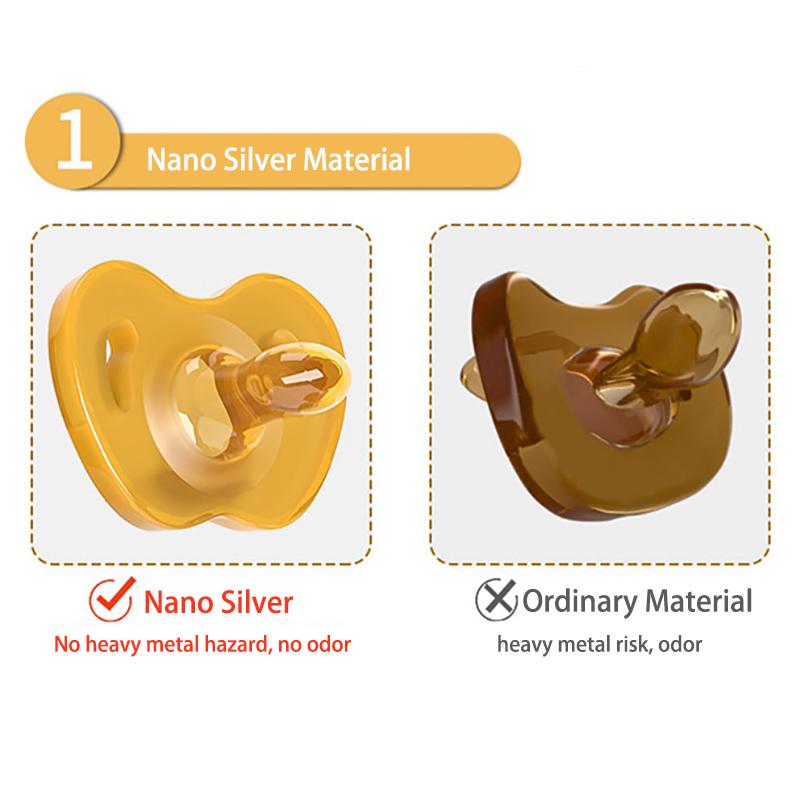 0-24 Months Baby Pacifier Chain Set Liquid Silicone Pacifier Infant Dummy Nipple Newborn Soother for Nweborn Baby