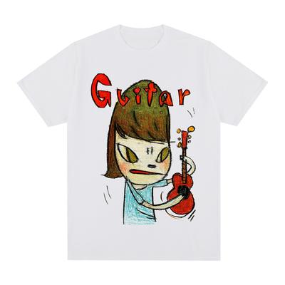 Yoshitomo Nara Gitarre Sommer T-Shirt Baumwolle Herren T-Shirt Neu TEE TSHIRT Damen