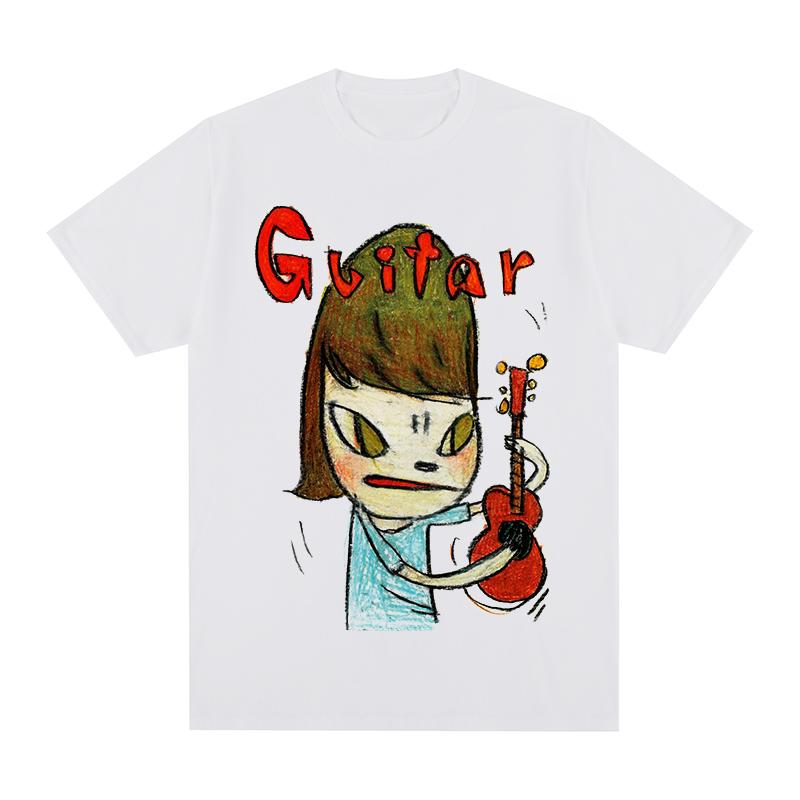 Yoshitomo Nara guitar Summer t-shirt Cotton Men T shirt New TEE TSHIRT Womens 4XL