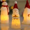 LED Christmas Night Light Cute Santa Claus Snowman Children Bedroom Bedside Ornaments For Holiday Christmas Decora Night Lamp