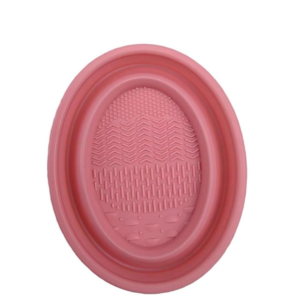 Silicone Makeup Brush Cleaning Bowl & Puff Pad Artifact