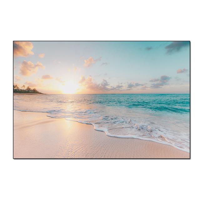 Sonnenaufgang, Meereslandschaft, Strand, Leinwandgemälde, moderne Poster und Drucke, Cuadros, Wandkunst, Bilder, Wohnzimmer, Heimdekoration, ohne Rahmen, ohne Rahmen