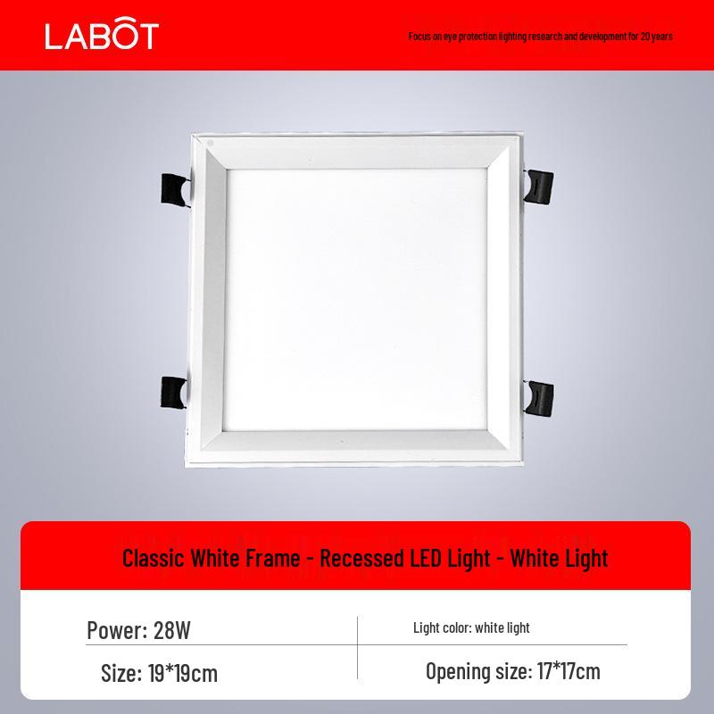 Large Recessed Square Downlight Panel with Honeycomb Design for Kitchen and Bathroom Ceilings (2020 Model)