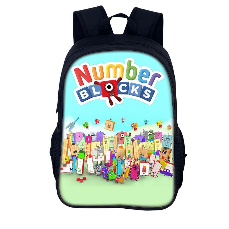Numberblocks Digitální Číselné Bloky Batoh Pro Děti Školní Úložný Prostor A Vzdělávání