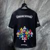 8556 CHROME HEARTS 2026 Summer New High Quality Cotton Round Neck Loose Large Size Men's and Women's T-shirt Couple T-shirt