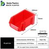 Large Wall-Mounted Plastic Screw Organizer with Compartments
