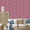 Polynesian Geometric Pink Wallpaper 50x1000