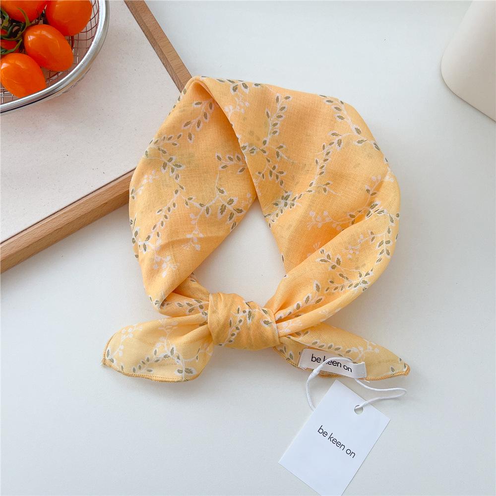 55 Polka Dot Silk Scarf: Spring Summer Korean Fashion Headscarf & Decorative Hairband for Women