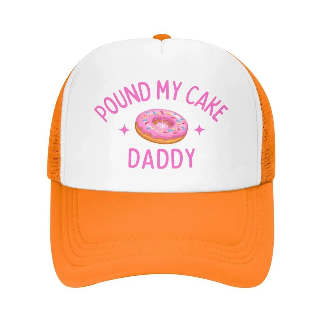 Pound My Cake Cappello da Papà Cappelli a Rete per Compleanno Cappellino da Trucker Unisex da Donna Cappellini da Baseball alla Moda