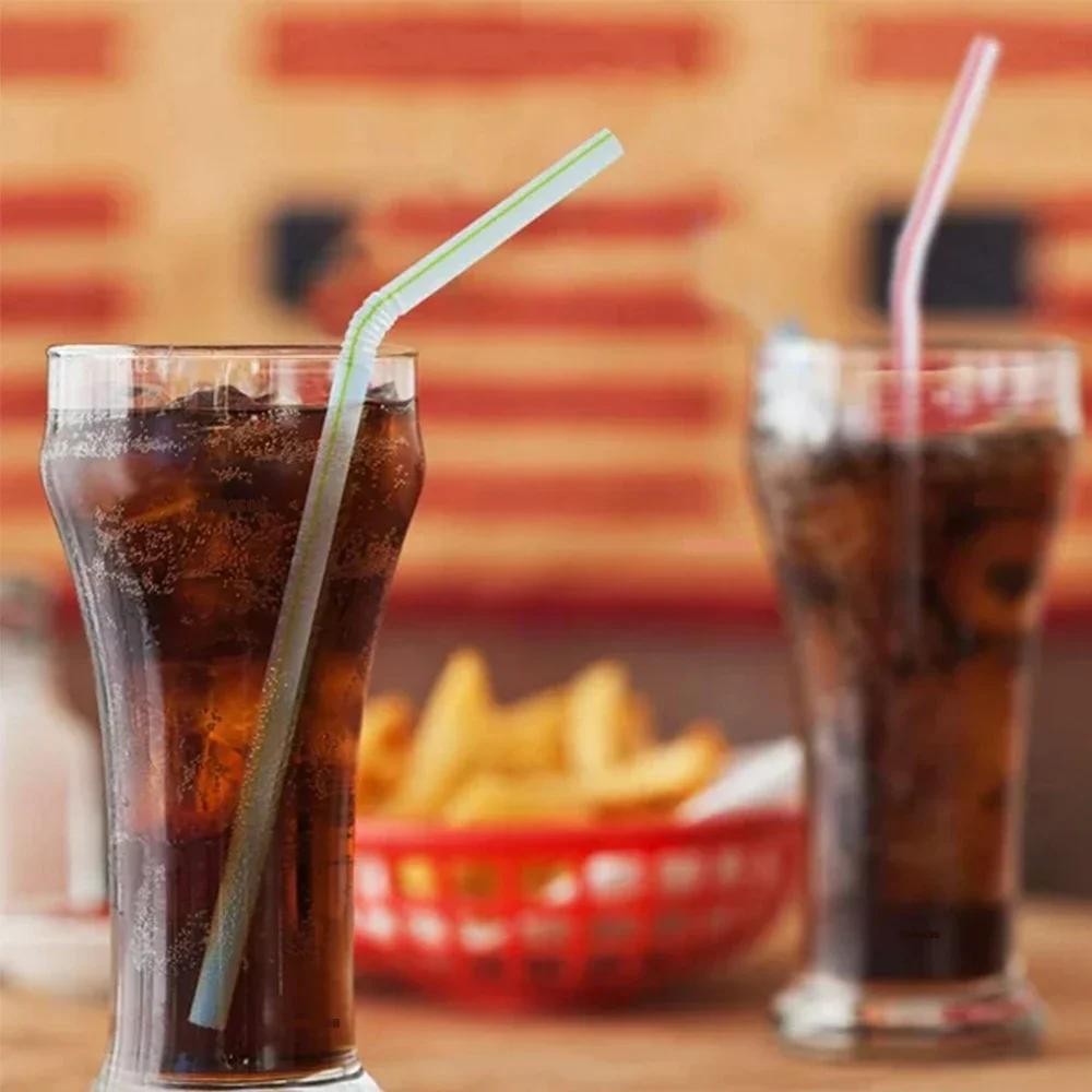 Multicolor Drinking Straws rietjes Milk Tea Bar Party Wedding Kitchen Home Accessories Beverage Black Straw Wholesale