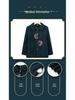Elegant Embroidered Wool Coat for Elderly Women - Autumn/Winter Fashion with Velvet Lining
