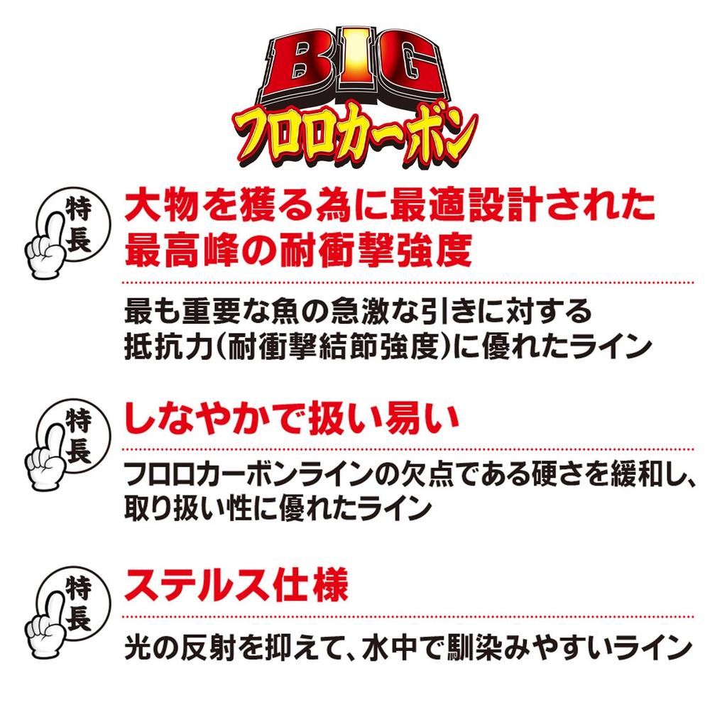 DUEL Fluoroline BIG Fluorocarbon 50m Clear H3835 #14 #14