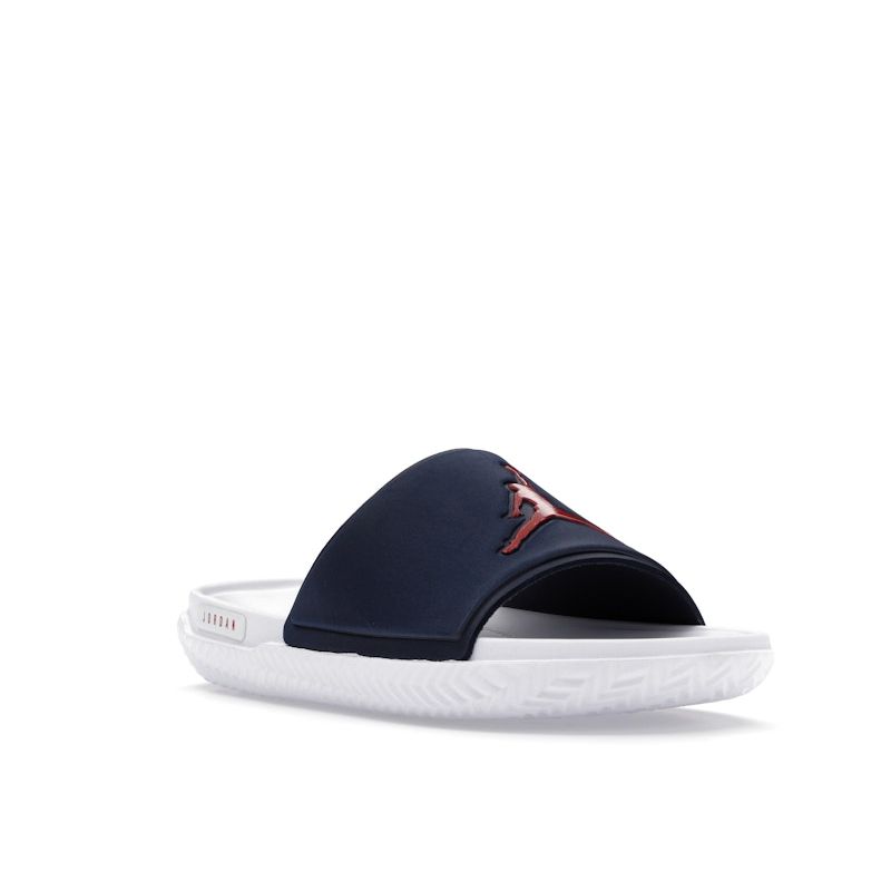 Air Jordan Jumpman Slide Midnight Navy Gym Red Men Sneakers Blue White FQ1598-402