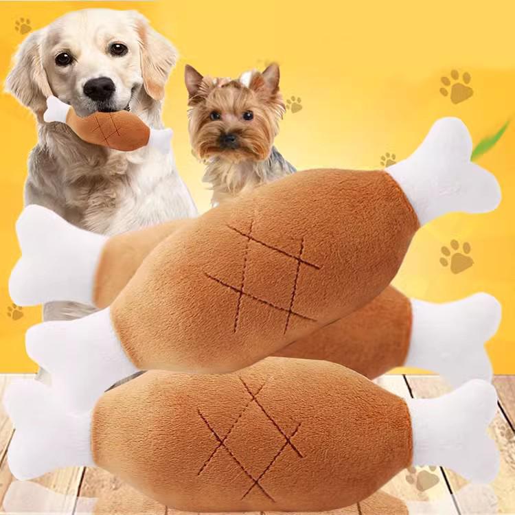 Bite-Resistant Plush Dog Toy for Self-Entertainment and Boredom Relief