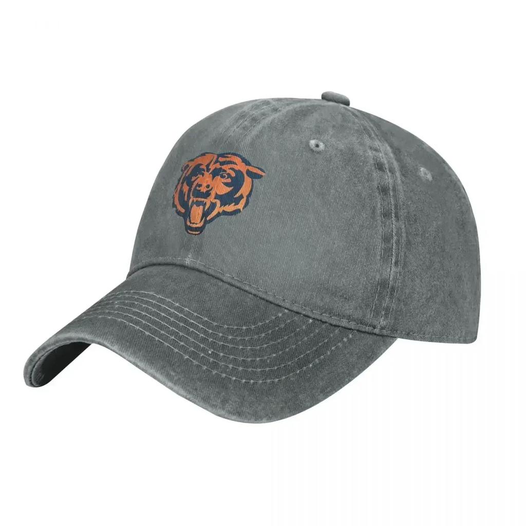Chicago Bears Outdoor Washed Baseball Cap For Men Casua Trucker Caps Hot Sale Adjustable Fit Headwear