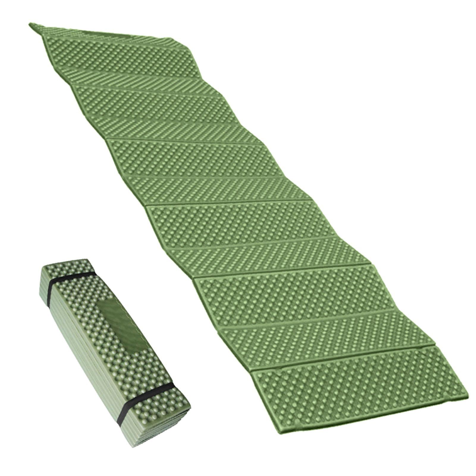 Kaisai Army Green Portable Foam Camping Sleeping Pad Moisture Proof Lightweight Folding Camping Pad Mattress For Outdoor Hiking