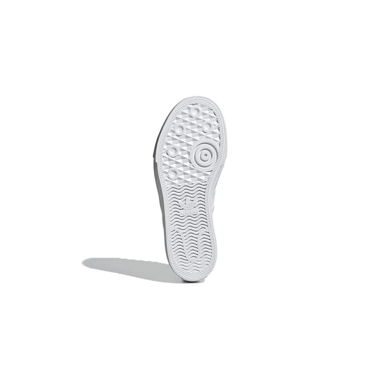 adidas Originals Nizza C Canvas Comfortable Abrasion Resistant Low Top Skateboard Shoes White FY3399