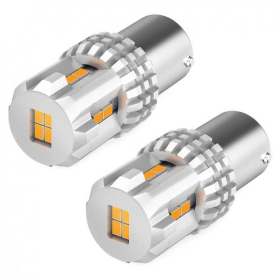2X 1157 2057 Amber Yellow LED Turn Signal,Parking Light Bulb Super Bright CANBUS